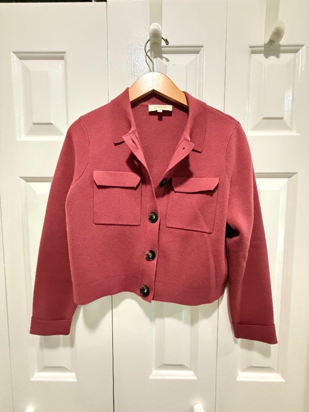 Sezane Betty Cardigan Rosewood - Size XS (never been worn)